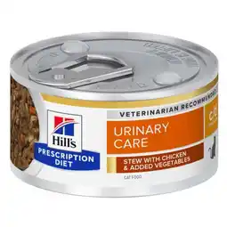 Pets Place Hill's Prescription Diet C/D Multicare Urinary Care Stoofpotje Blik - Kattenvoer - Kip Groente 82 g aanbieding