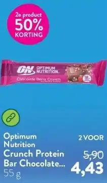Holland & Barrett Crunch Protein Bar Chocolate Berry - 55g aanbieding
