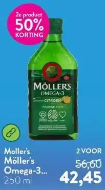 Holland & Barrett Möller's Omega-3 Levertraan Citroen aanbieding