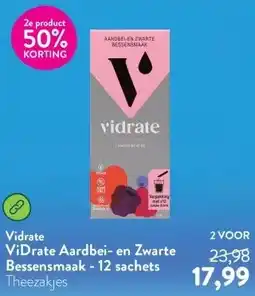 Holland & Barrett ViDrate Aardbei- en Zwarte Bessensmaak - 12 sachets aanbieding