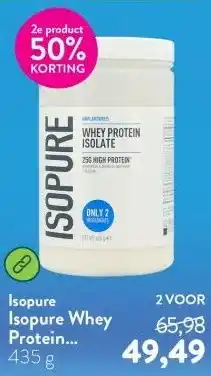 Holland & Barrett Isopure Whey Protein Isolate Unflavoured - 435g aanbieding