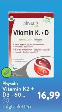 Holland & Barrett Vitamin K2 + D3 - 60 smelttabletten aanbieding