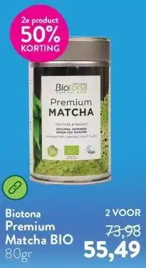 Holland & Barrett Premium Matcha BIO aanbieding