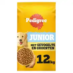 Pets Place Pedigree Junior - Puppy-Hondenvoer - Kip Groente 12 kg aanbieding