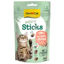 Pets Place Gimcat Mini Sticks - Kattensnack - Zalm Quinoa 50 g aanbieding