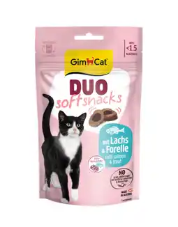 Pets Place Gimcat Duo Snacks - Kattensnack - Zalm Forel 50 g aanbieding