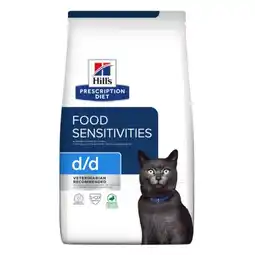 Pets Place Hill's Prescription Diet D/D Food Sensitivities Zak - Kattenvoer - Eend Erwt 1.5 kg aanbieding