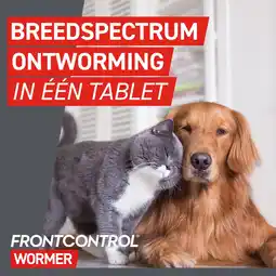 Pets Place Frontcontrol Frontcontrol Kat - Anti wormenmiddel - 2 tab Kat 1-8 Kg aanbieding