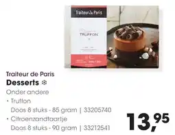 HANOS Traiteur de Paris Desserts aanbieding
