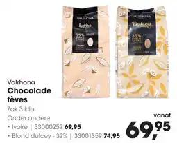 HANOS Valrhona Chocolade fèves Ivoire aanbieding