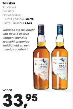 HANOS Talisker Schotland 10 YO aanbieding