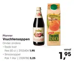 HANOS Pfanner Vruchtensappen aanbieding