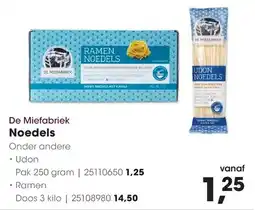 HANOS De Miefabriek Noedels Udon aanbieding