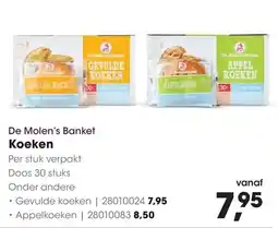 HANOS De Molen's Banket Gevulde koeken aanbieding
