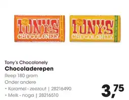 HANOS Tony's Chocolonely Chocoladerepen aanbieding
