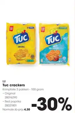 HANOS LU Tuc crackers aanbieding