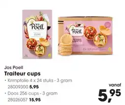 HANOS Jos Poell Traiteur cups aanbieding