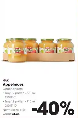 HANOS HAK Appelmoes aanbieding