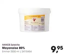 HANOS HANOS Selektie Mayonaise 80% aanbieding