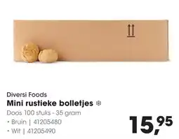 HANOS Diversi Foods Mini rustieke bolletjes aanbieding
