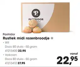 HANOS Pastridor Rustiek midi rozenbroodje aanbieding