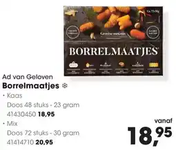 HANOS Ad van Geloven Borrelmaatjes aanbieding
