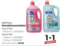 HANOS Dreft Fairy Handafwasmiddel aanbieding