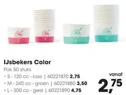 HANOS IJsbekers Color aanbieding