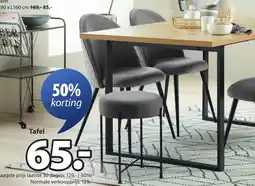 Jysk Aabenraa tafel aanbieding