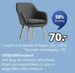 Jysk Udsbjerg fauteuil aanbieding
