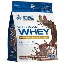 Holland & Barrett Applied Nutrition Critical Whey Protein Chocolade Milkshake - 825 g aanbieding