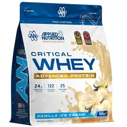 Holland & Barrett Applied Nutrition Critical Whey Protein Vanilla Ice Cream - 825g aanbieding