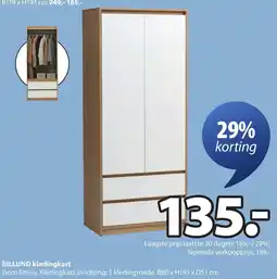 Jysk Billund kledingkast aanbieding