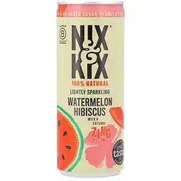 Holland & Barrett Nix & Kix Lightly Sparkling Watermelon Hibiscus Drink - 250ml aanbieding
