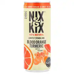 Holland & Barrett Nix & Kix Lightly Sparkling Bloodorange Turmeric Drink – 250ml aanbieding