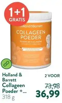 Holland & Barrett Collageen Poeder + Vitamine C & Biotine aanbieding