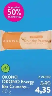 Holland & Barrett OKONO Energy Bar Crunchy Peanut aanbieding