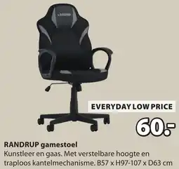 Jysk Randrup gamestoel aanbieding