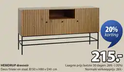 Jysk Hemdrup dressoir aanbieding