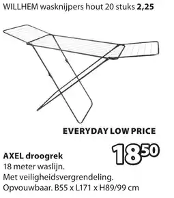 Jysk Axel droogrek aanbieding