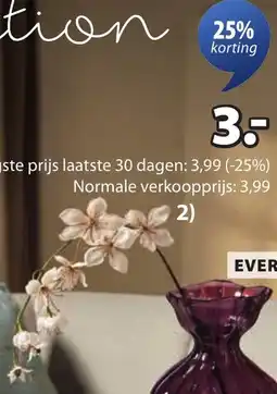 Jysk OLA kunstbloem aanbieding
