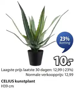 Jysk Celius kunstplant aanbieding