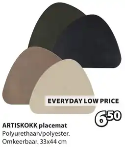 Jysk Artiskokk placemat aanbieding