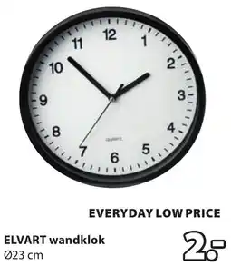Jysk Elvart wandklok aanbieding