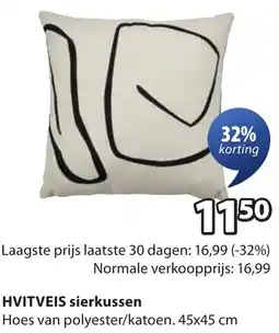 Jysk HVITVEIS Sierkussen aanbieding