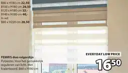Jysk Femris duo rolgordijn aanbieding