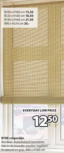 Jysk Byre rolgordijn aanbieding