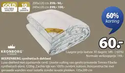 Jysk Kronborg Beerenberg synthetisch dekbed aanbieding