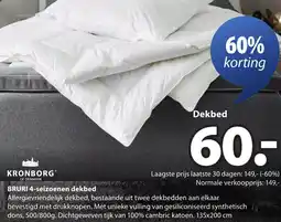 Jysk Kronborg Bruri 4-seizoenen dekbed aanbieding