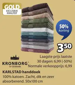 Jysk Karlstad handdoek aanbieding